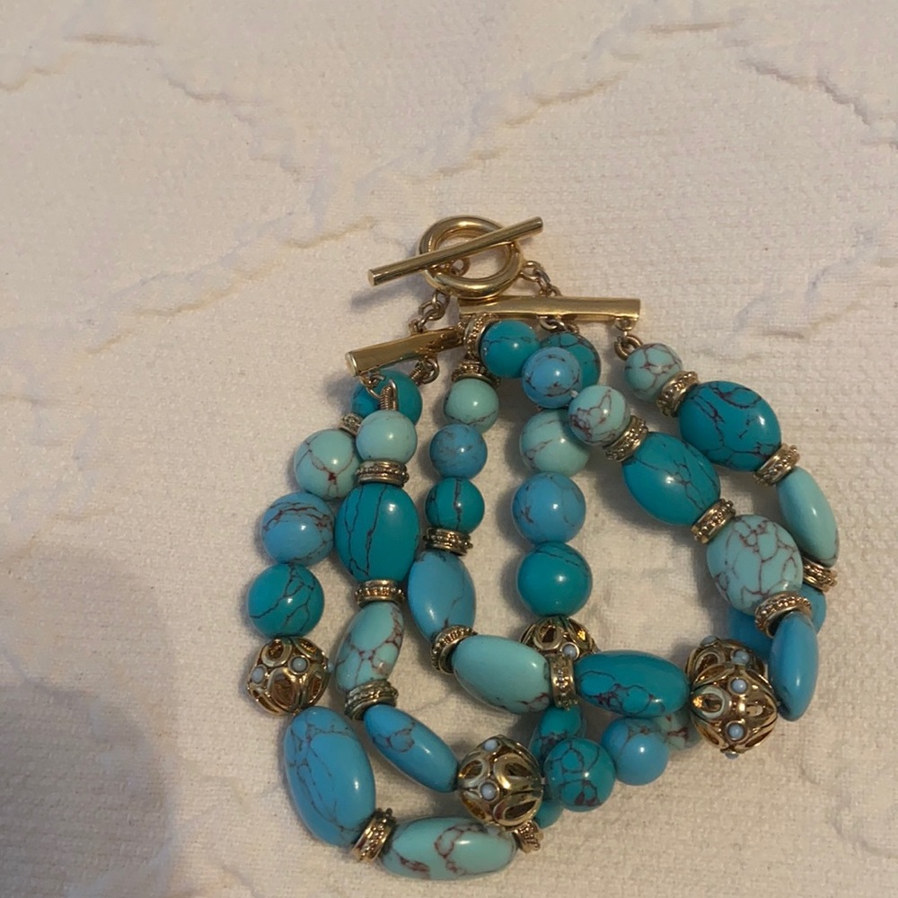 3 Strand Turquoise bracelet